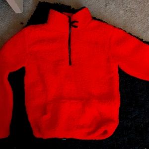 Red soft pullover